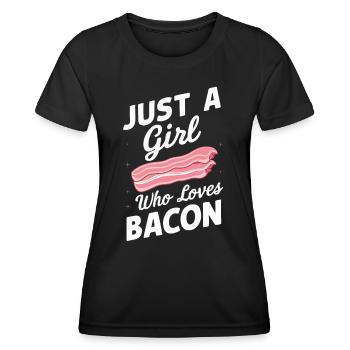 Bacon Breakfast Bacon - Women's Functional T-Shirt - black - Front - AI Model Female 172 light (172cm)