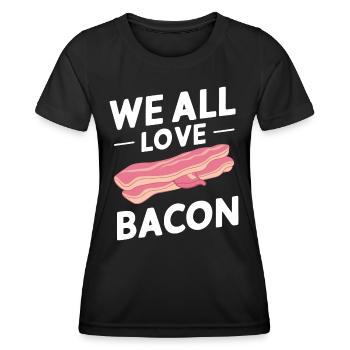 Bacon Breakfast Bacon - Women's Functional T-Shirt - black - Front - AI Model Female 172 light (172cm)