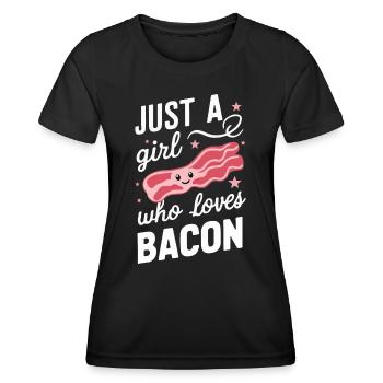 Bacon Breakfast Bacon - Women's Functional T-Shirt - black - Front - AI Model Female 172 light (172cm)