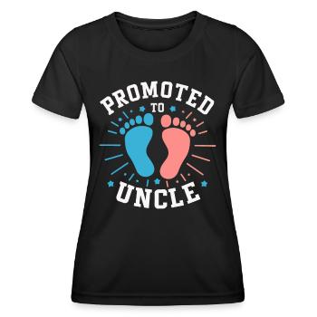 Oncle Fmilie Grand-oncle Oncle - T-shirt sport Femme - noir - Devant - AI Model Female 172 light (172cm)