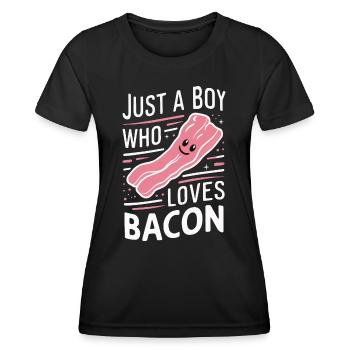 Bacon Breakfast Bacon - Women's Functional T-Shirt - black - Front - AI Model Female 172 light (172cm)