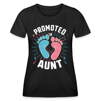 Tante Famille Tantes - T-shirt sport Femme - noir - Devant - AI Model Female 172 light (172cm)