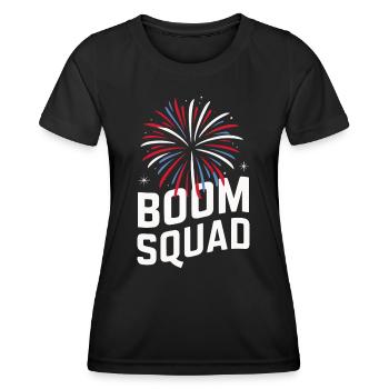 Pyrotechniker Feuerwerk Pyrotechnik - Frauen Funktions-T-Shirt - Schwarz - Vorne - AI Model Female 172 light (172cm)