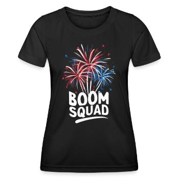 Pyrotechniker Feuerwerk Pyrotechnik - Frauen Funktions-T-Shirt - Schwarz - Vorne - AI Model Female 172 light (172cm)