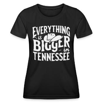 Tennessee, États-Unis, Amérique - T-shirt sport Femme - noir - Devant - AI Model Female 172 light (172cm)