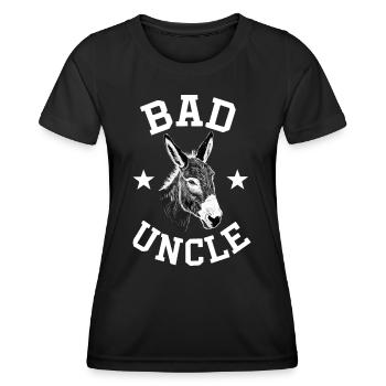 Oncle Fmilie Grand-oncle Oncle - T-shirt sport Femme - noir - Devant - AI Model Female 172 light (172cm)