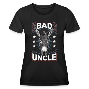 Oncle Fmilie Grand-oncle Oncle - T-shirt sport Femme - noir - Devant - AI Model Female 172 light (172cm)