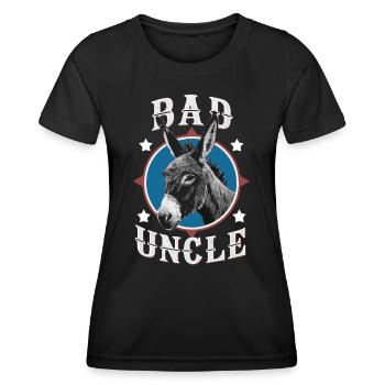 Oncle Fmilie Grand-oncle Oncle - T-shirt sport Femme - noir - Devant - AI Model Female 172 light (172cm)