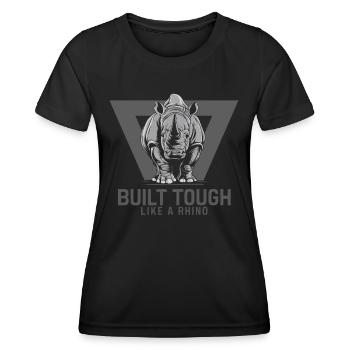Rhinocéros Rhinocéros - T-shirt sport Femme - noir - Devant - AI Model Female 172 light (172cm)