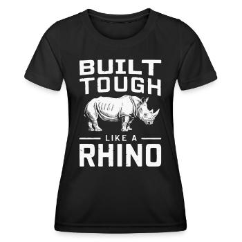 Rhinocéros Rhinocéros - T-shirt sport Femme - noir - Devant - AI Model Female 172 light (172cm)