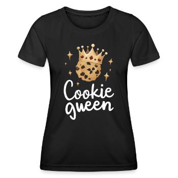 Cookies Cookie Keks Kekse Schokolade - Frauen Funktions-T-Shirt - Schwarz - Vorne - AI Model Female 172 light (172cm)