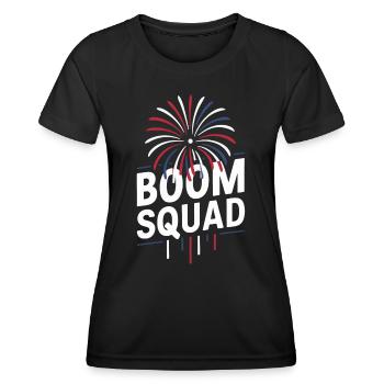 Pyrotechnie Feux d’artifice Pyrotechnie - T-shirt sport Femme - noir - Devant - AI Model Female 172 light (172cm)