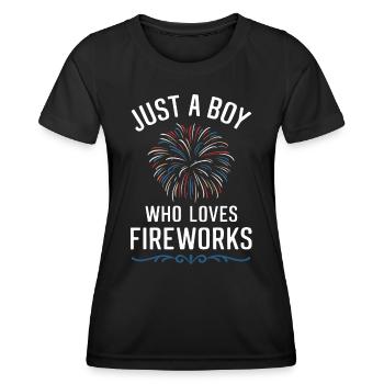 Pyrotechnics Fireworks Pyrotechnics - Women's Functional T-Shirt - black - Front - AI Model Female 172 light (172cm)