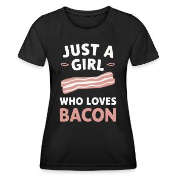 Bacon Breakfast Bacon - Women's Functional T-Shirt - black - Front - AI Model Female 172 light (172cm)