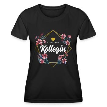 Lieblingskollegin - Frauen Funktions-T-Shirt - Schwarz - Vorne - AI Model Female 172 light (172cm)