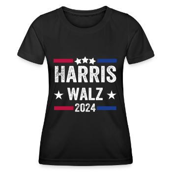Waltz 2024 Election Kamala Tim Waltz - Women's Functional T-Shirt - black - Front - AI Model Female 172 light (172cm)