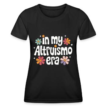 Altruisme Don désintéressé Donner d’école - T-shirt sport Femme - noir - Devant - AI Model Female 172 light (172cm)