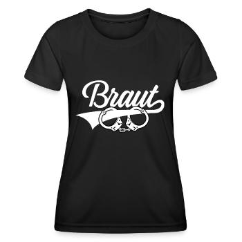 BRAUT JUNGGESELLINNENABSCHIED HOCHZEIT - Frauen Funktions-T-Shirt - Schwarz - Vorne - AI Model Female 172 light (172cm)