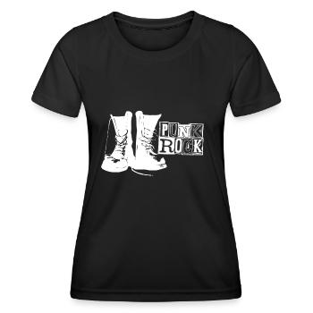 PunkRock - Frauen Funktions-T-Shirt - Schwarz - Vorne - AI Model Female 172 light (172cm)