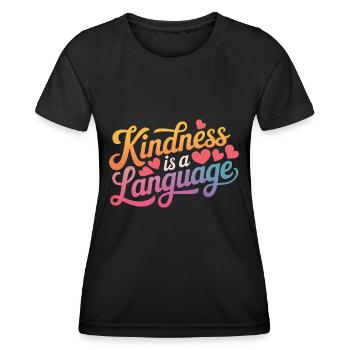 Altruisme Don désintéressé Donner d’école - T-shirt sport Femme - noir - Devant - AI Model Female 172 light (172cm)