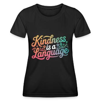 Altruisme Don désintéressé Donner d’école - T-shirt sport Femme - noir - Devant - AI Model Female 172 light (172cm)