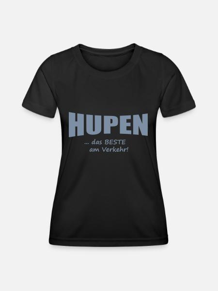 hupen 4 - Frauen Funktions-T-Shirt - Schwarz