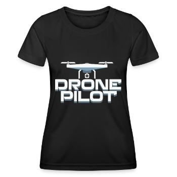 Fpv-drohnenpilot - Frauen Funktions-T-Shirt - Schwarz - Vorne - AI Model Female 172 light (172cm)