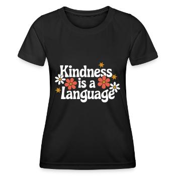 Altruisme Don désintéressé Donner d’école - T-shirt sport Femme - noir - Devant - AI Model Female 172 light (172cm)