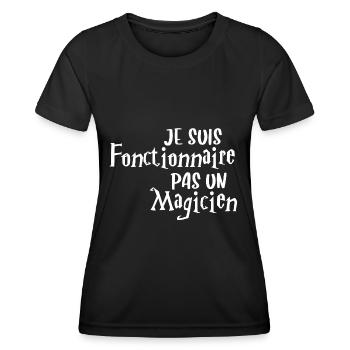Humorous civil servant civil servant - Women's Functional T-Shirt - black - Front - AI Model Female 172 light (172cm)