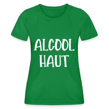 alcool haut - T-shirt sport Femme - vert - Devant - AI Model Female 172 dark (172cm)