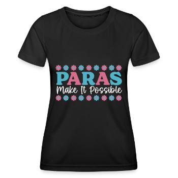 Teacher - Women's Functional T-Shirt - black - Front - AI Model Female 172 light (172cm)
