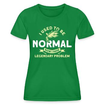 Cryptozoology Kryptoide Monster Nerd Gift - Women's Functional T-Shirt - kelly green - Front - AI Model Female 172 dark (172cm)