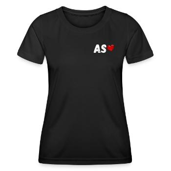 AS De Cœur - T-shirt sport Femme - noir - Devant - AI Model Female 172 light (172cm)