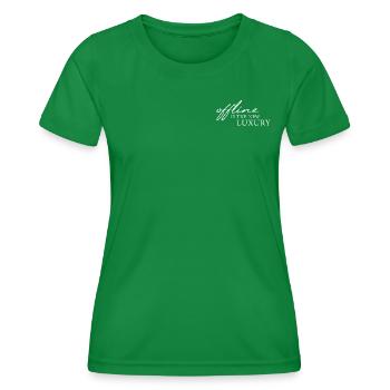 offline is the new luxury - Frauen Funktions-T-Shirt - Kelly Green - Vorne - AI Model Female 172 dark (172cm)