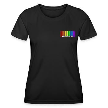 Proud to be Gay Pride LGBT Pride Gay Gift - Women's Functional T-Shirt - black - Front - AI Model Female 172 light (172cm)