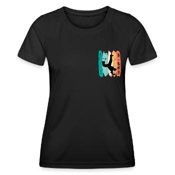 B-Boy Breakdancer Street Art Urban Tanz Hip Hop - Frauen Funktions-T-Shirt - Schwarz - Vorne - AI Model Female 172 light (172cm)