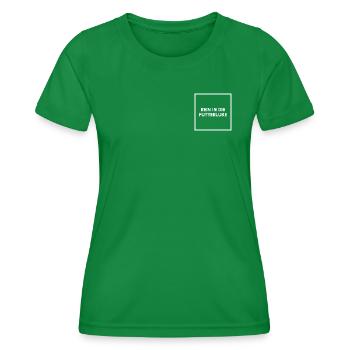 REIN IN DIE FUTTERLUKE - Frauen Funktions-T-Shirt - Kelly Green - Vorne - AI Model Female 172 dark (172cm)
