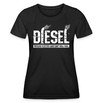 Graphique Diesel - T-shirt sport Femme - noir - Devant - AI Model Female 172 light (172cm)