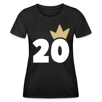 20 Krone Nummer 30 - Frauen Funktions-T-Shirt - Schwarz - Vorne - AI Model Female 172 light (172cm)