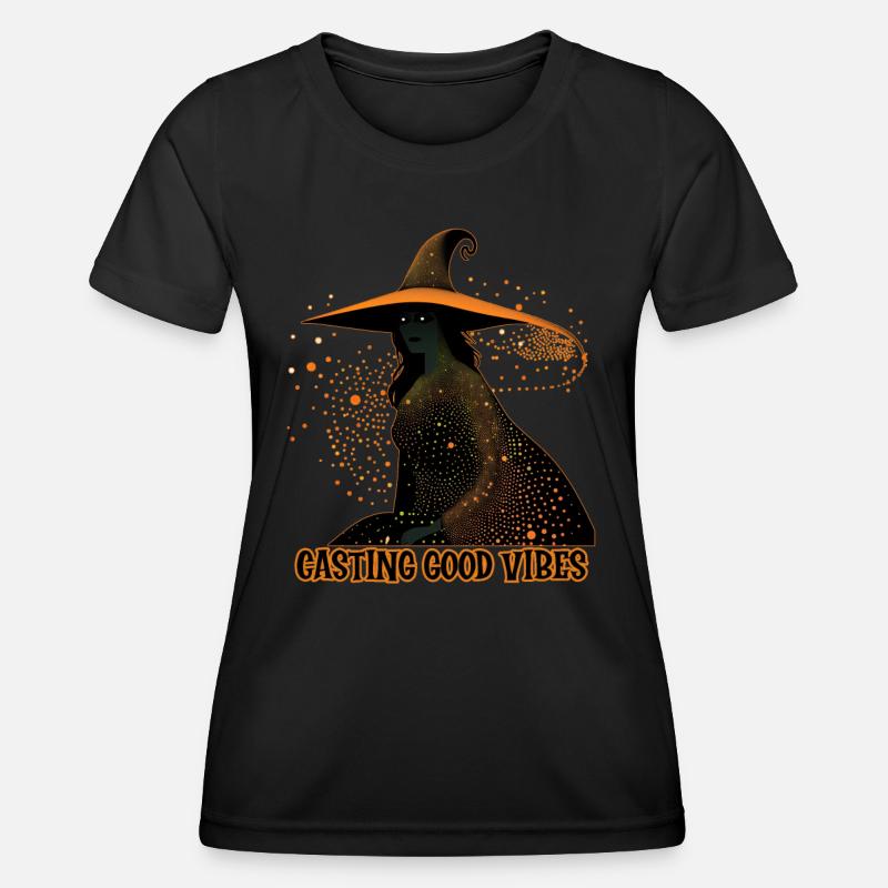 Witch Casting Vibes, Halloween - Women's Functional T-Shirt - black