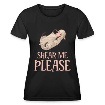 Livestock Herd Farm Wool Animal - Women's Functional T-Shirt - black - Front - AI Model Female 172 light (172cm)