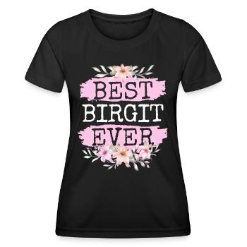 Birgit Geschenk Name Geburtstag - Frauen Funktions-T-Shirt - Schwarz - Vorne - AI Model Female 172 light (172cm)