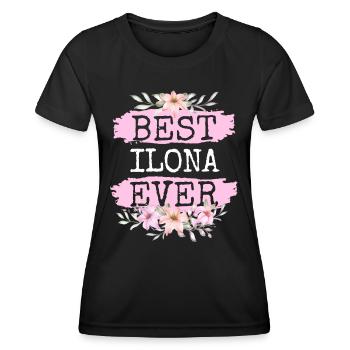 Ilona Geschenk Name Geburtstag - Frauen Funktions-T-Shirt - Schwarz - Vorne - AI Model Female 172 light (172cm)