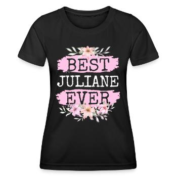 Juliane Geschenk Name Geburtstag - Frauen Funktions-T-Shirt - Schwarz - Vorne - AI Model Female 172 light (172cm)
