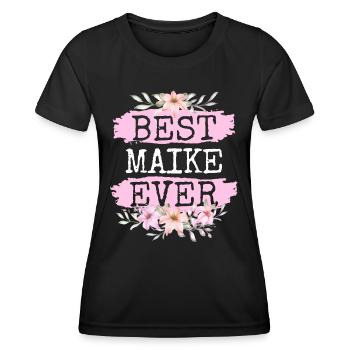 Maike Geschenk Name Geburtstag - Frauen Funktions-T-Shirt - Schwarz - Vorne - AI Model Female 172 light (172cm)