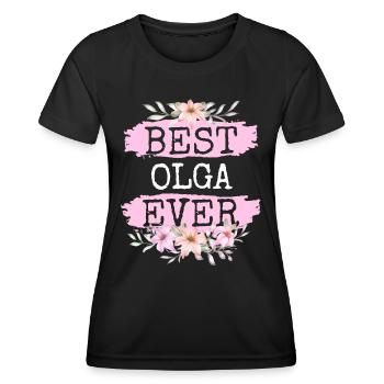 Olga Geschenk Name Geburtstag - Frauen Funktions-T-Shirt - Schwarz - Vorne - AI Model Female 172 light (172cm)
