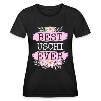 Uschi Geschenk Name Geburtstag - Frauen Funktions-T-Shirt - Schwarz - Vorne - AI Model Female 172 light (172cm)