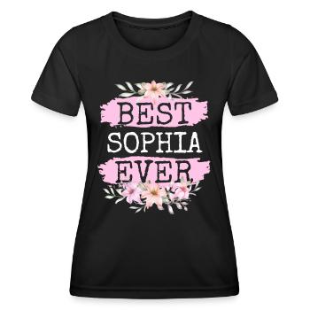 Sophia Gift Name Birthday - Women's Functional T-Shirt - black - Front - AI Model Female 172 light (172cm)