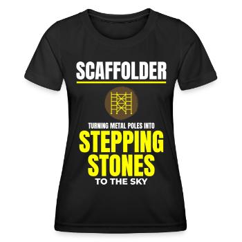 Scaffolder Scaffold Builder Scaffolding Platform - Women's Functional T-Shirt - black - Front - AI Model Female 172 light (172cm)