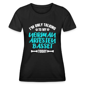 Norman Artesien Basset - T-shirt sport Femme - noir - Devant - AI Model Female 172 light (172cm)
